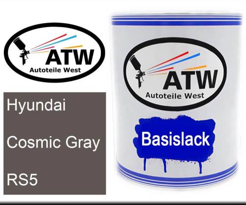 Hyundai, Cosmic Gray, RS5: 1L Lackdose, von ATW Autoteile West.